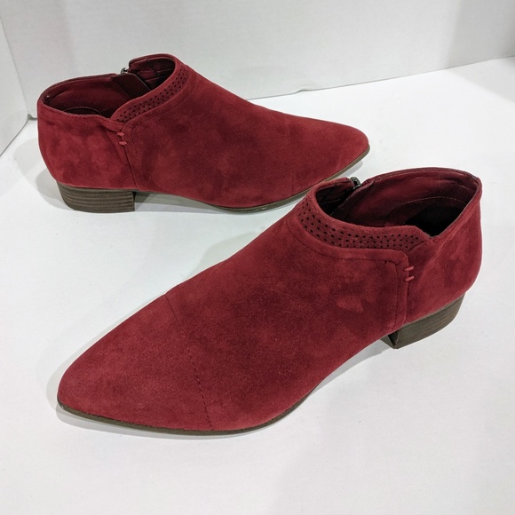 vince camuto jannie suede ankle bootie